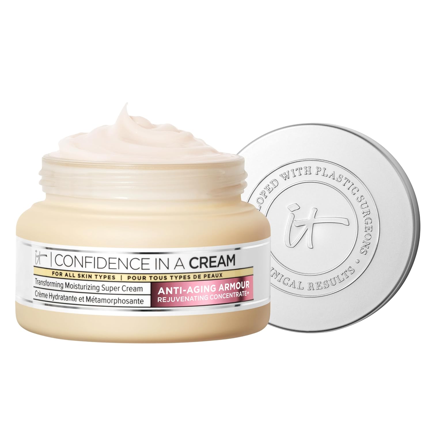 IT Cosmetics Confidence in a Cream - Hydrating & Anti Aging Face Moisturizer, Vi...