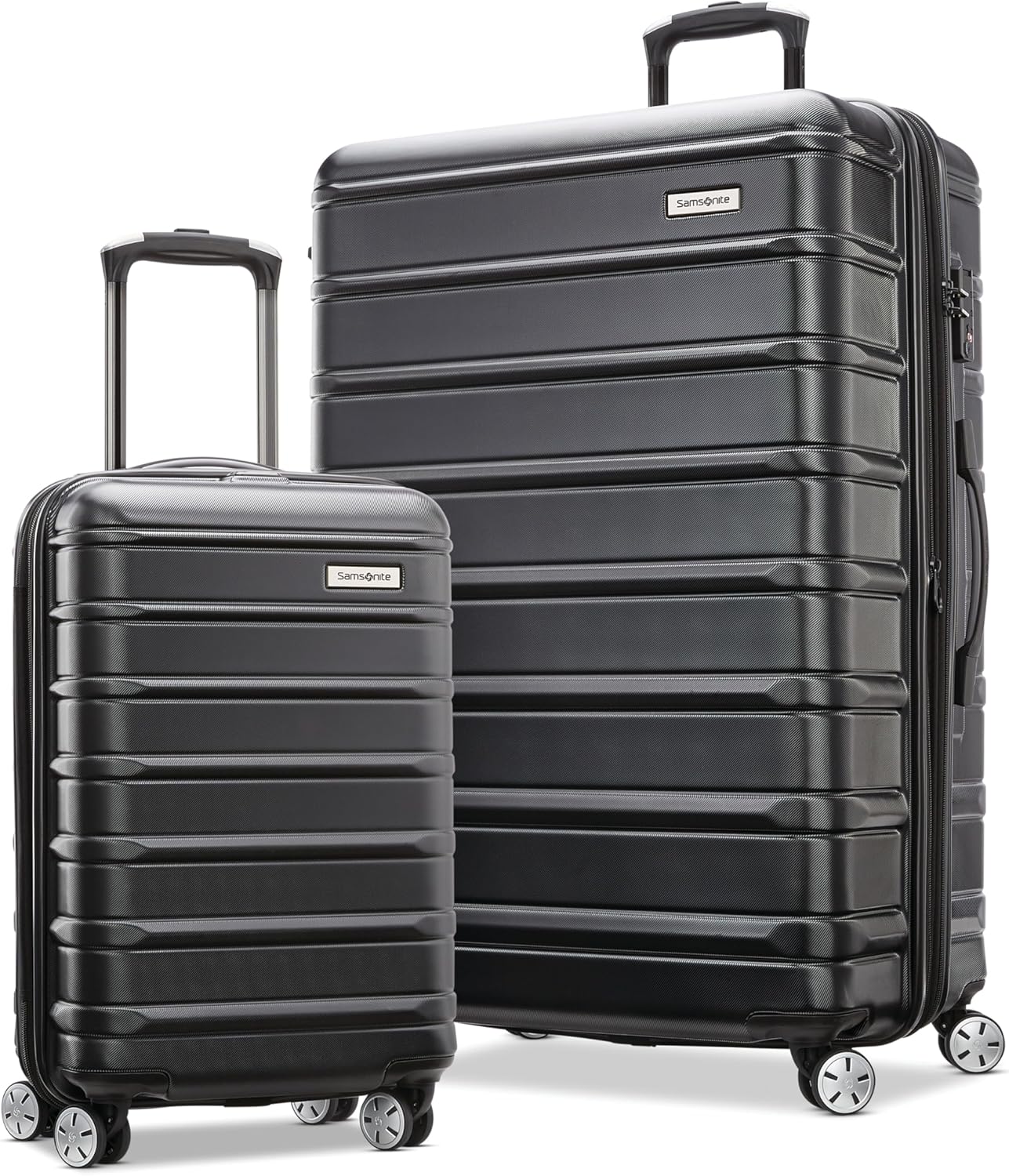 Samsonite Omni 2-2 Piece 19/28 Hardside Luggage with 360° Spinner Wheels - Scrat...