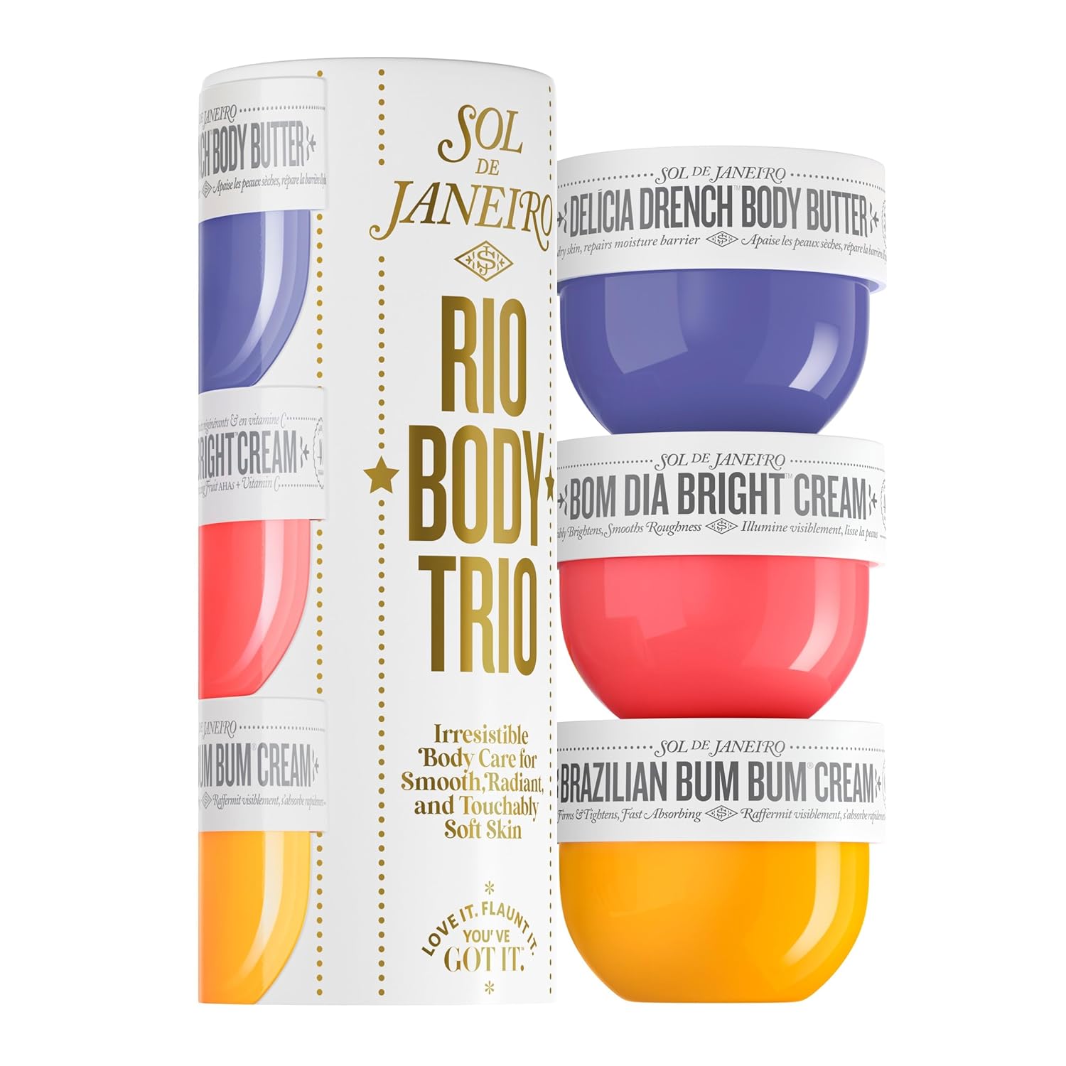 Sol de Janeiro Rio Trio Mini Vanila Body Cream, Special Body Cream Trial Set, In...