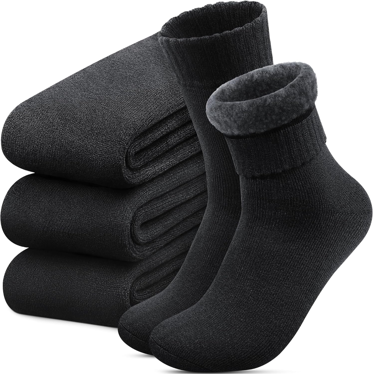 Reamphy Thermal Socks for Men 7-13, Thick Winter Socks Mens, Soft Chunky Warm Cl...