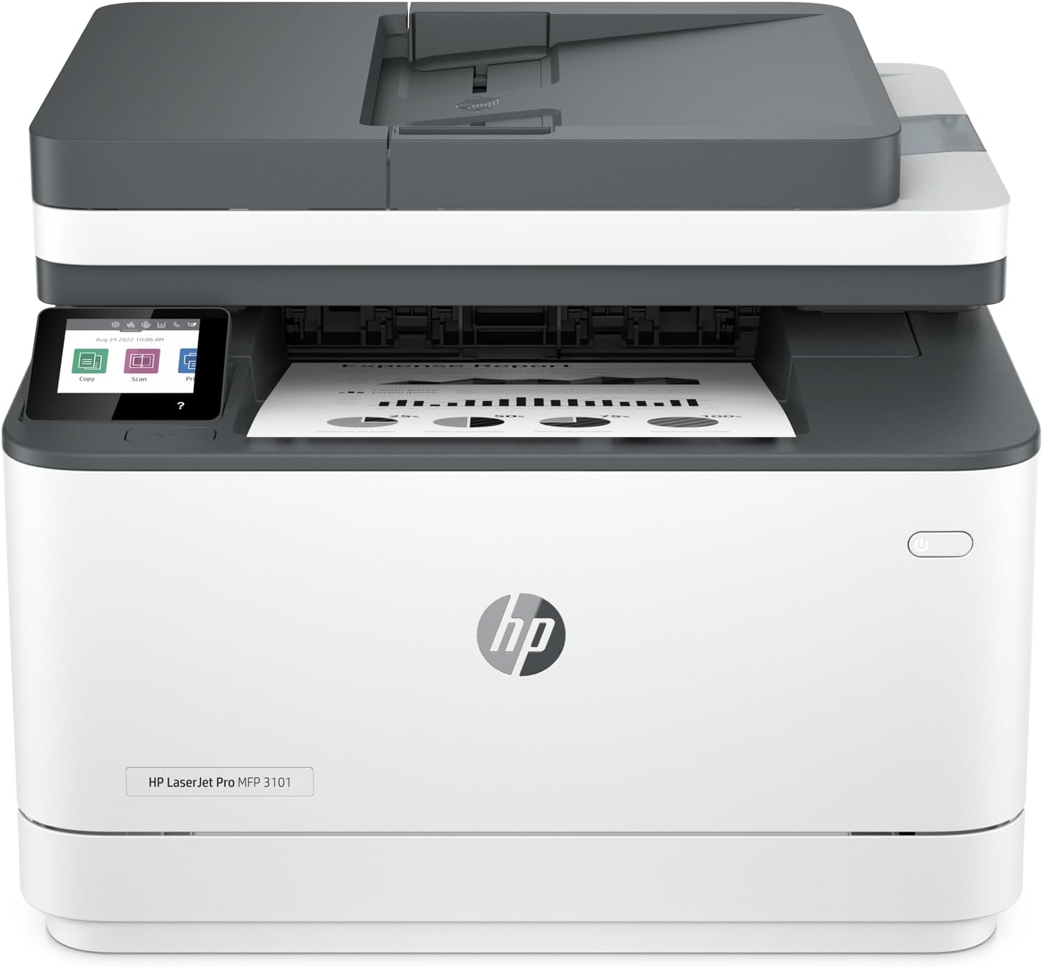 HP LaserJet Pro MFP 3101fdw Wireless Black & White All-in-One Laser Printer, Sca...