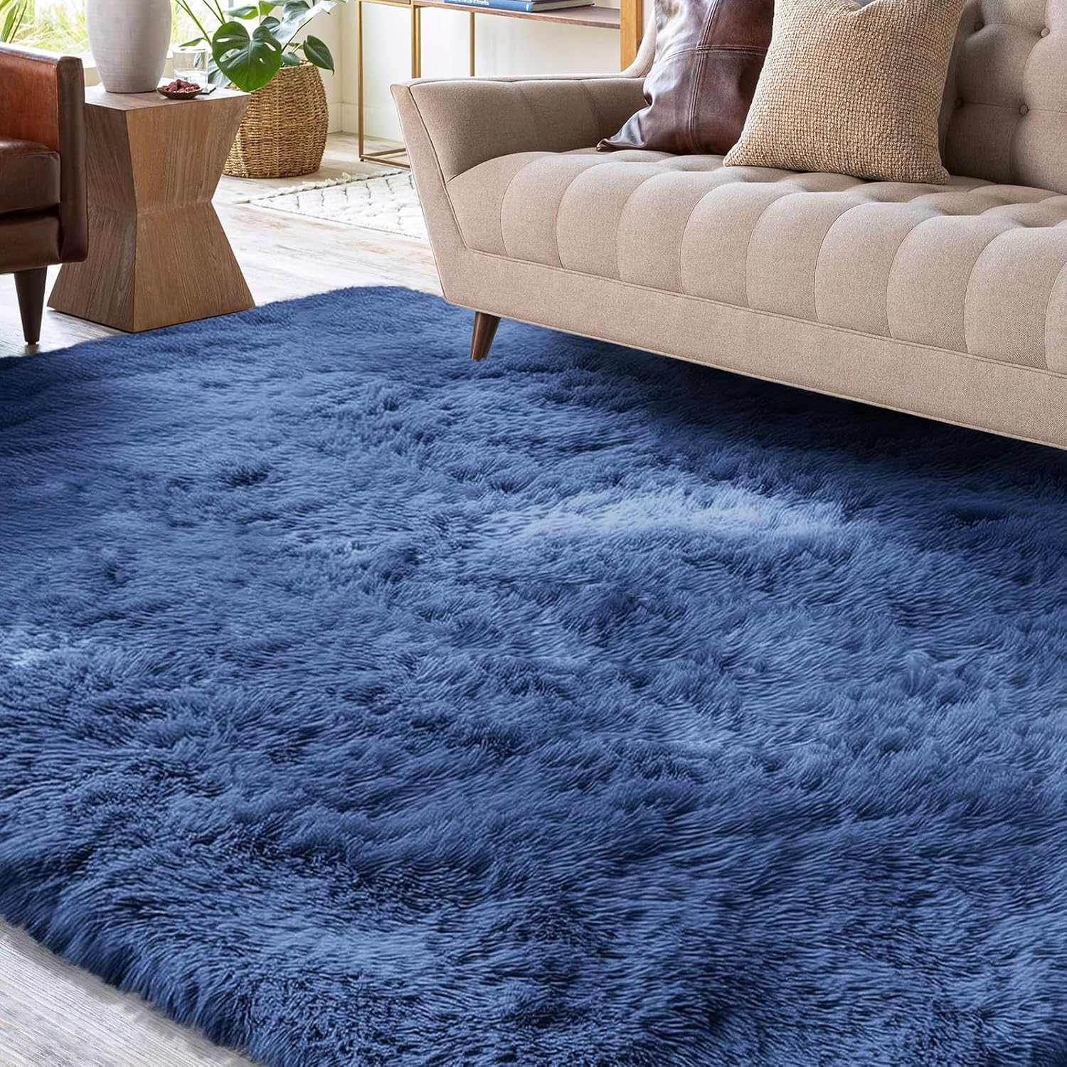 XSIVOD Living Room Rug, Special Ultra Soft Bedroom Carpet, Innovative Luxury Flu...