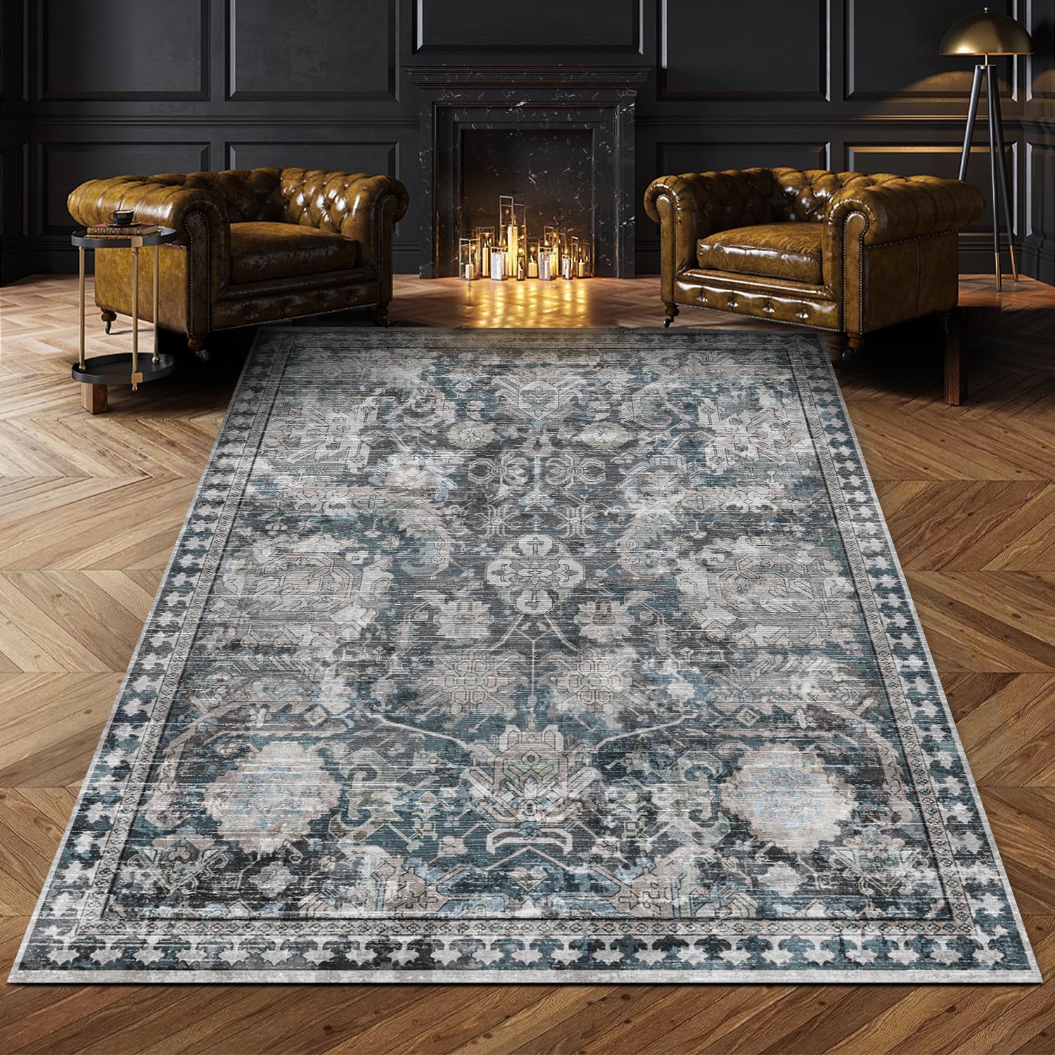 RUGSURE Washable Area Rugs - Perfect for Living Room, Bedroom, Kids Room, Nurser...