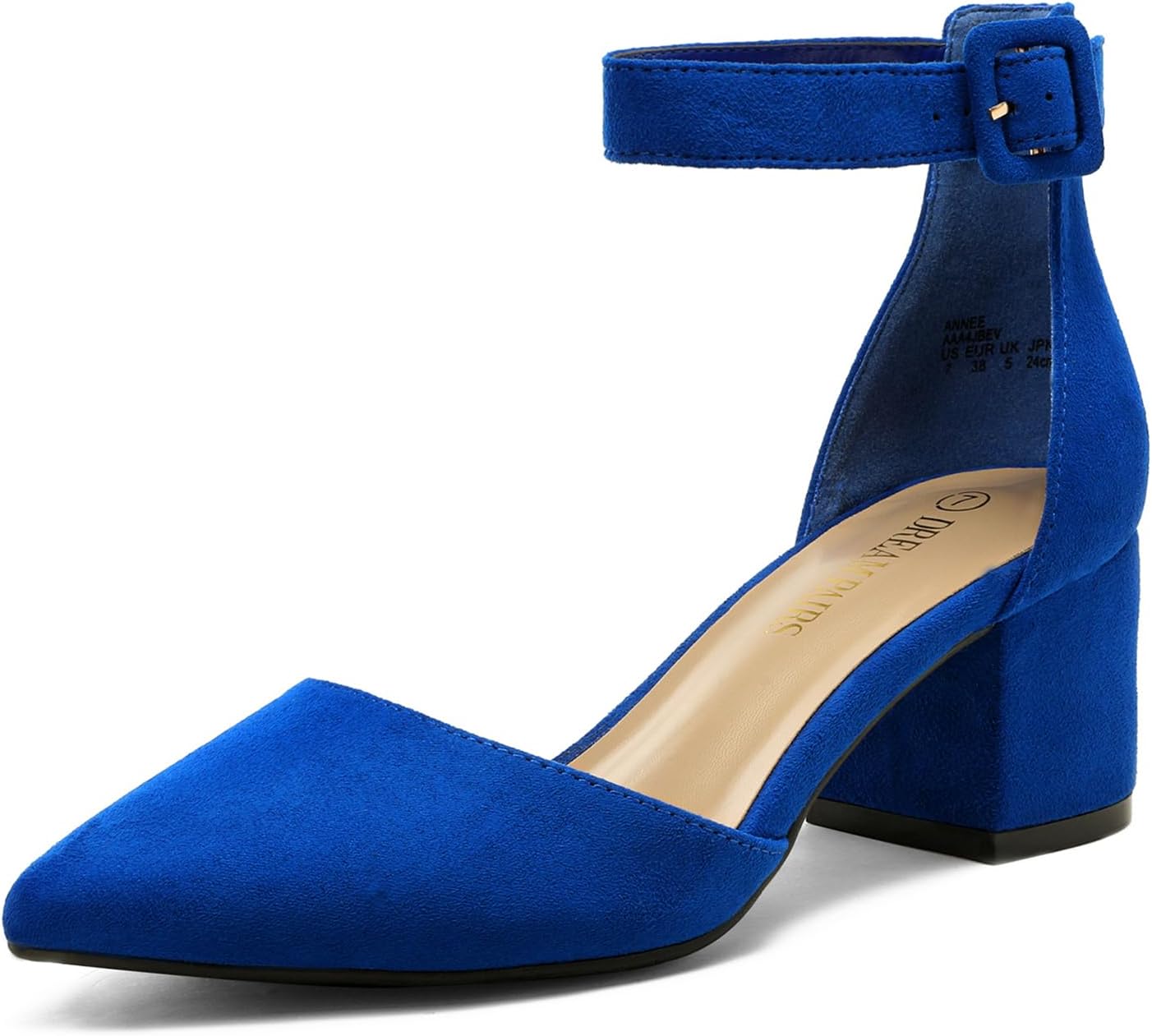 DREAM PAIRS ANNEE, Special Low Chunky Heels Pump S...