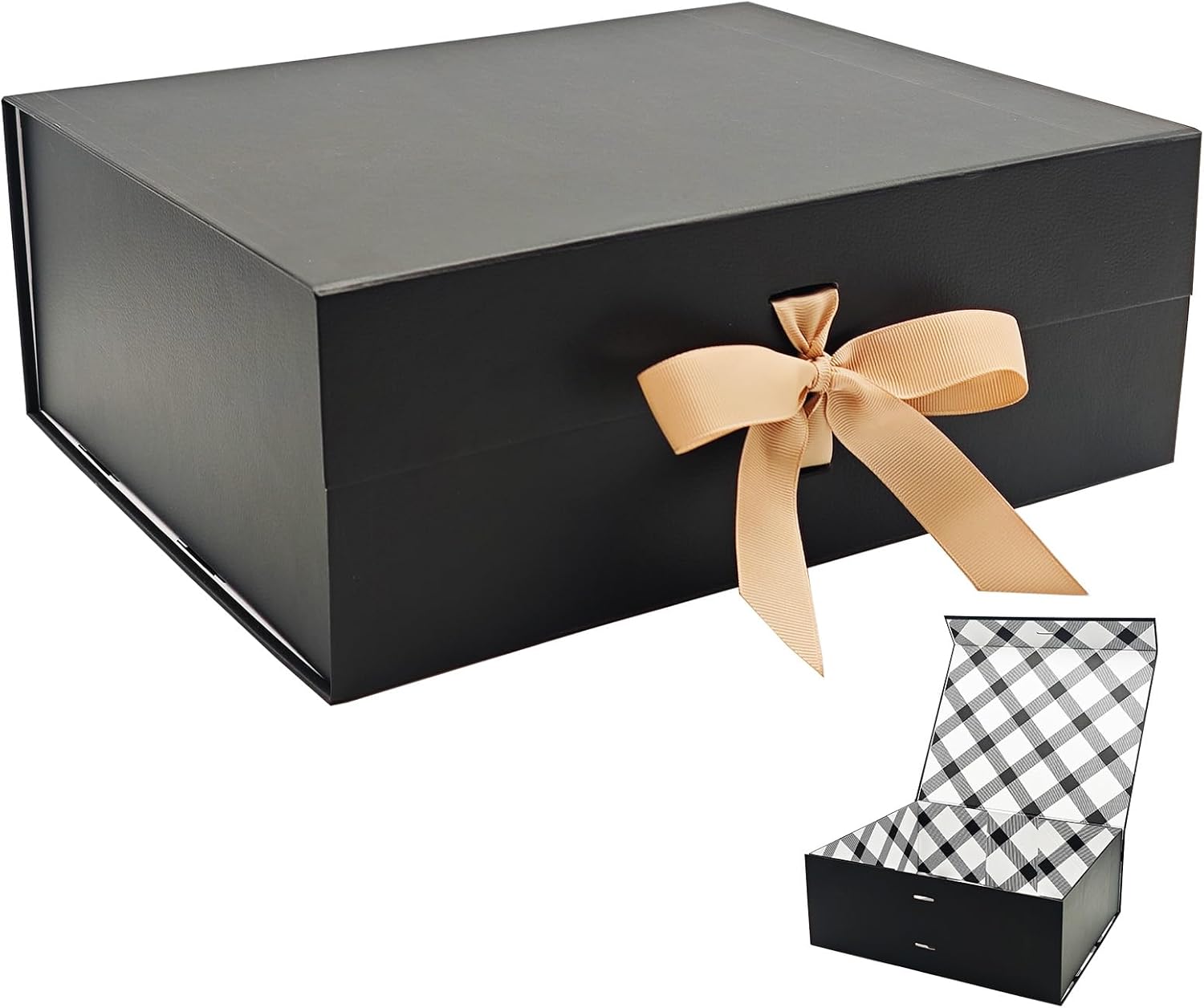 High-Quality Tekhoho Black Large Gift Box, Premium Present Box with Magnetic Lid...