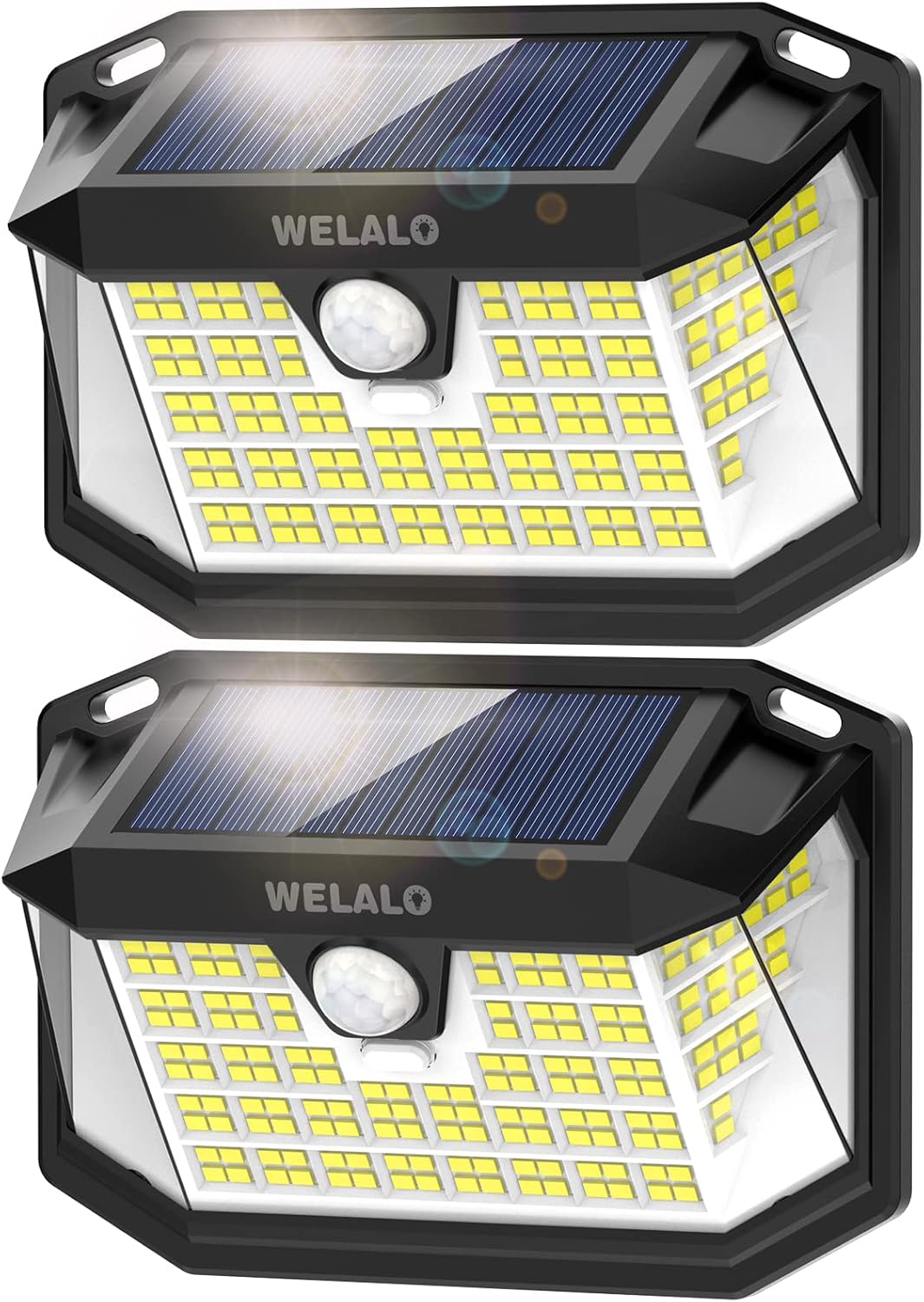 WELALO Solar Security Lights, 188 LED Solar Motion Sensor Lights, IP65 Waterproo...