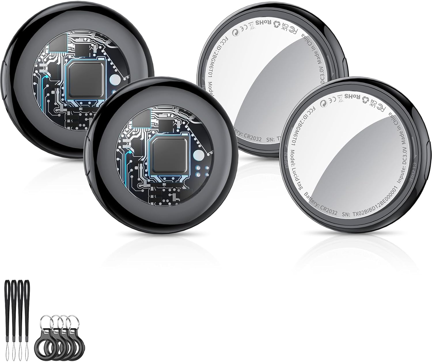 Air Tracker Tag Bluetooth Item Finder-4 Pack, Compatible with Apple Find My APP...