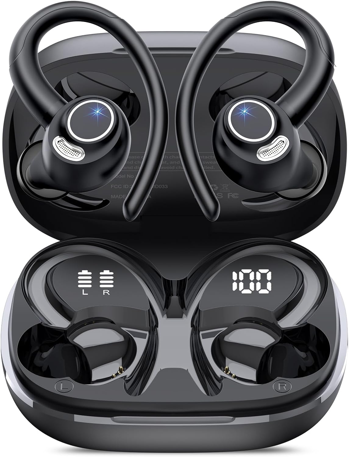 Wireless Earbuds, Premium Bluetooth 5.4 Headphones Sport, Innovative Over Ear Bu...