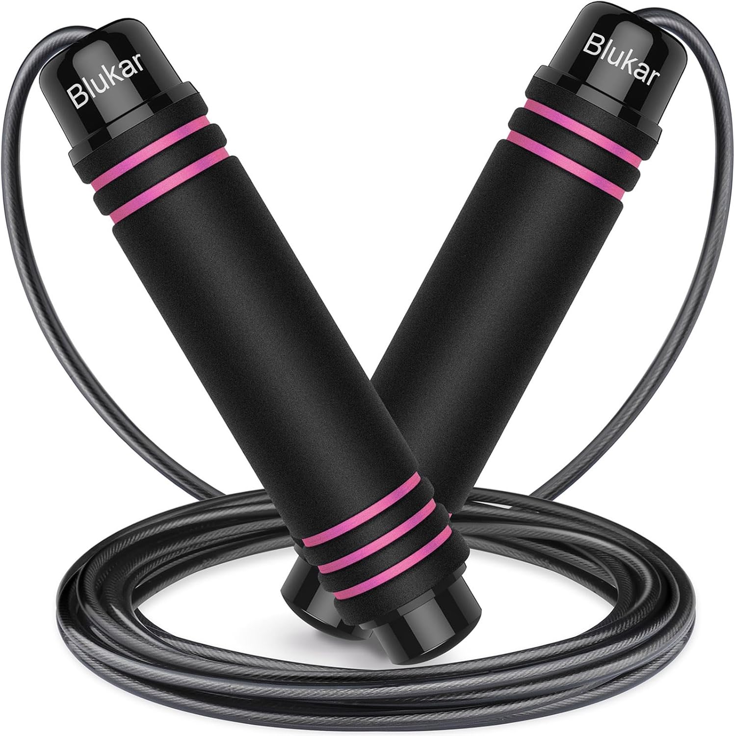 Top Quality Blukar Skipping Rope, Premium Speed Jump Rope with Tangle-free Adjus...