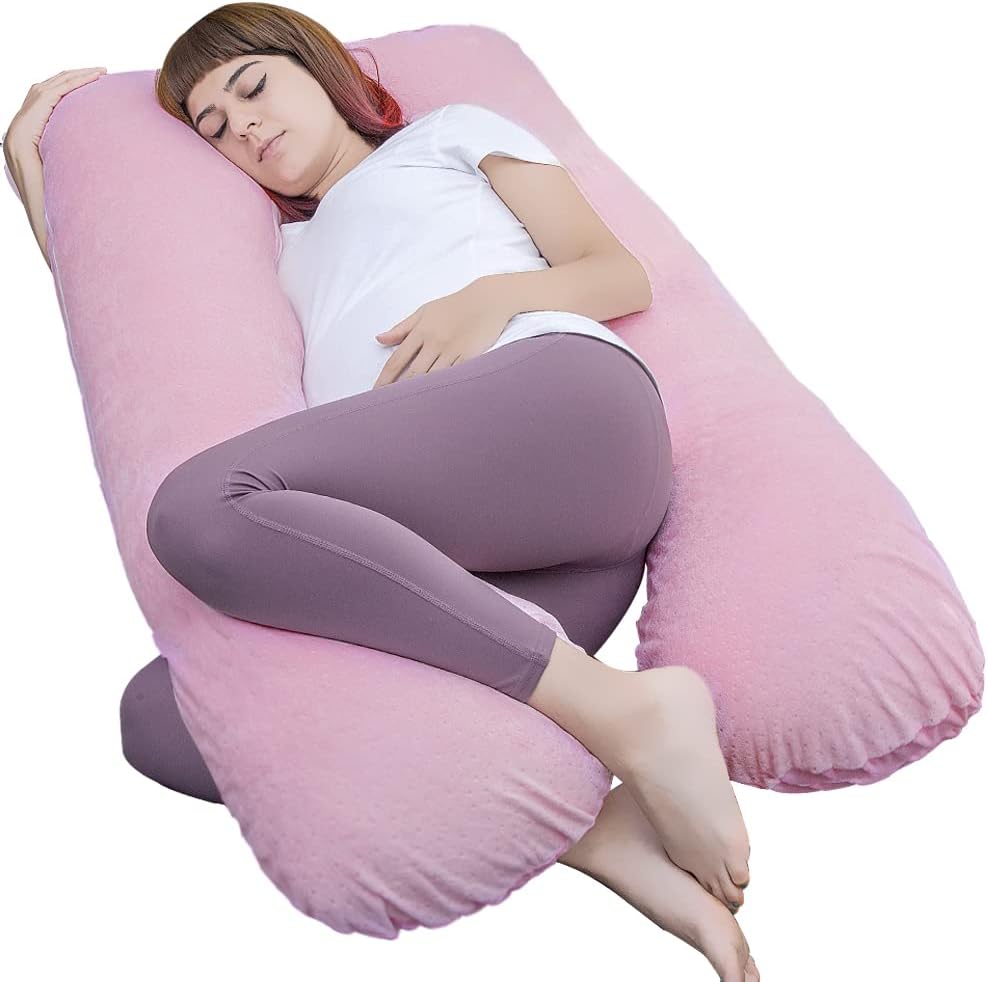 Exceptional AS AWESLING Pregnancy Pillow, Versatile U Shaped Full Body Pillow, E...