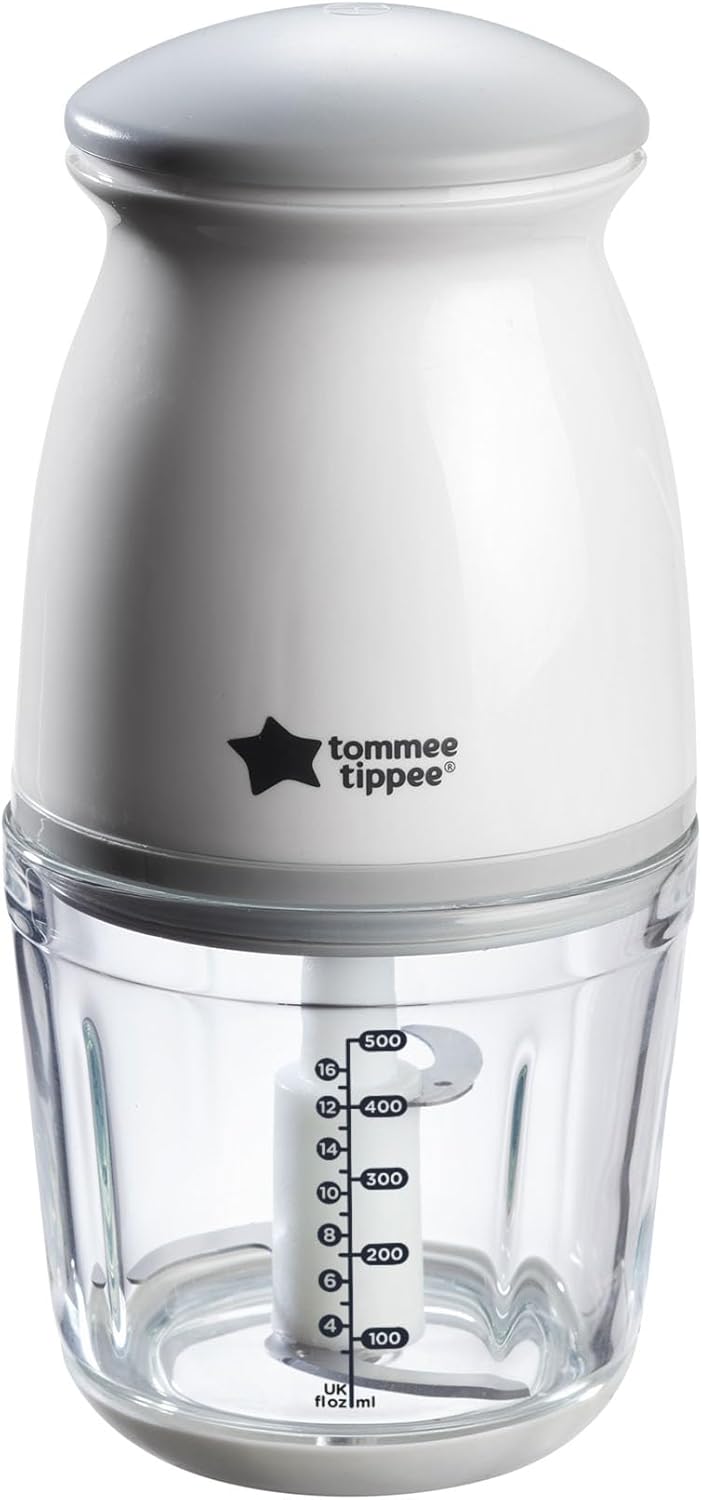 Tommee Tippee Quick-Chop, 500ml Capacity, Mini Electric Baby Food Blender and Ch...