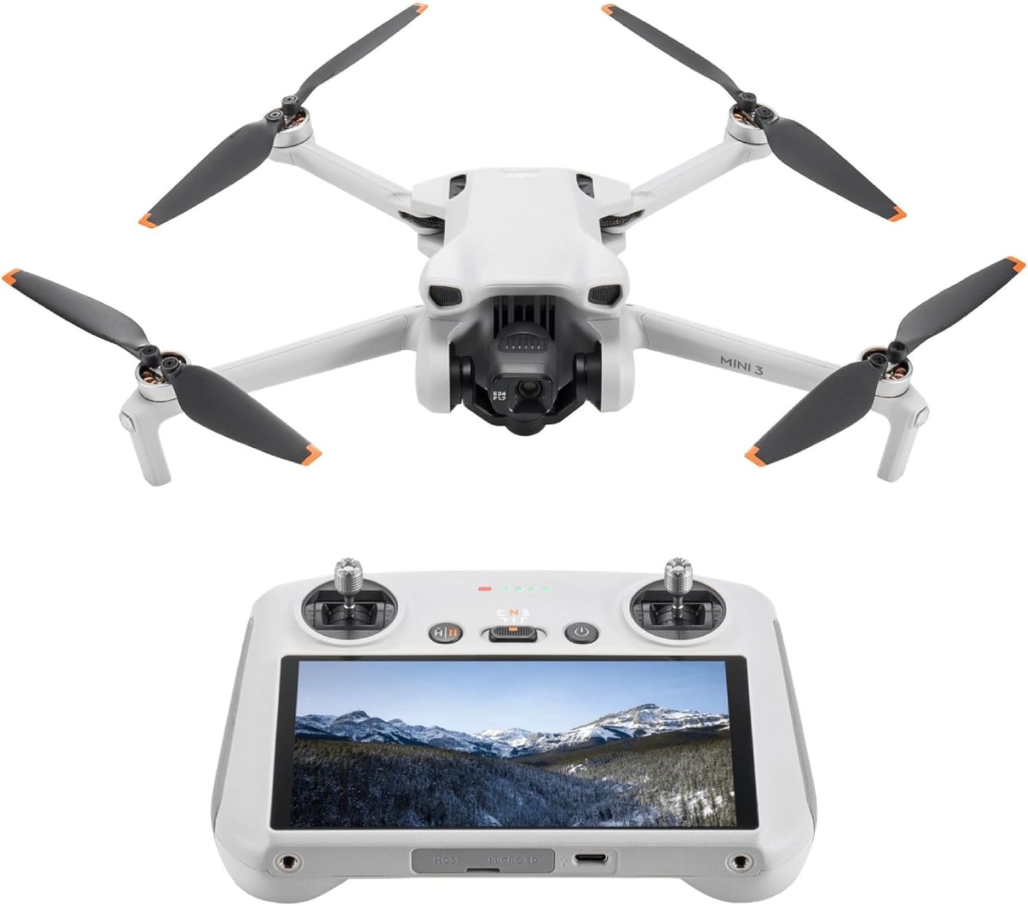 DJI Mini 3 (DJI RC), Lightweight 3x Mechanical Gimbal Drones with Camera for Adu...