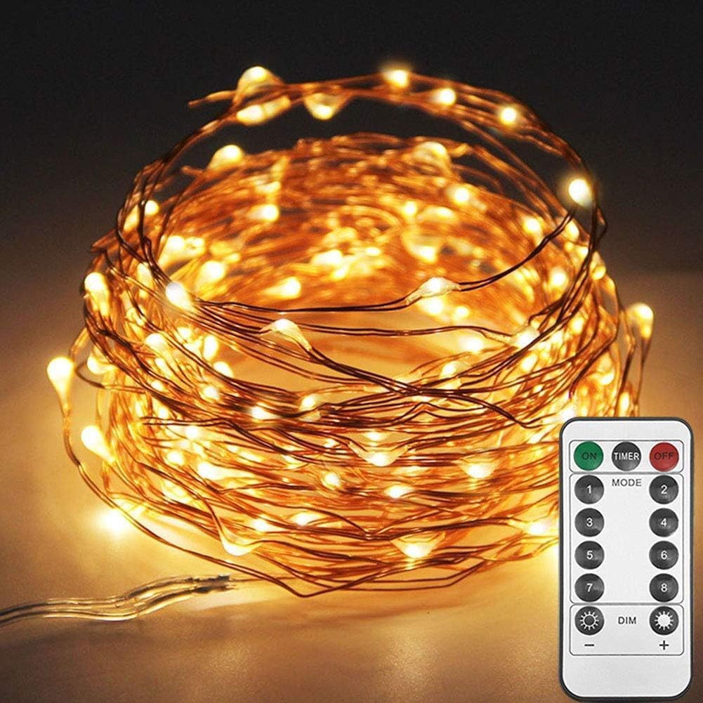 High-Quality Twinkle Star Fairy Lights, Special 100LED 33FT/10M Copper Wire Stri...