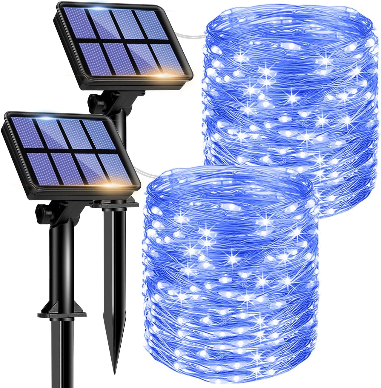 Litogo 12m 120 Solar Garden Lights, Unique Solar String Lights with 8 Modes, Hig...