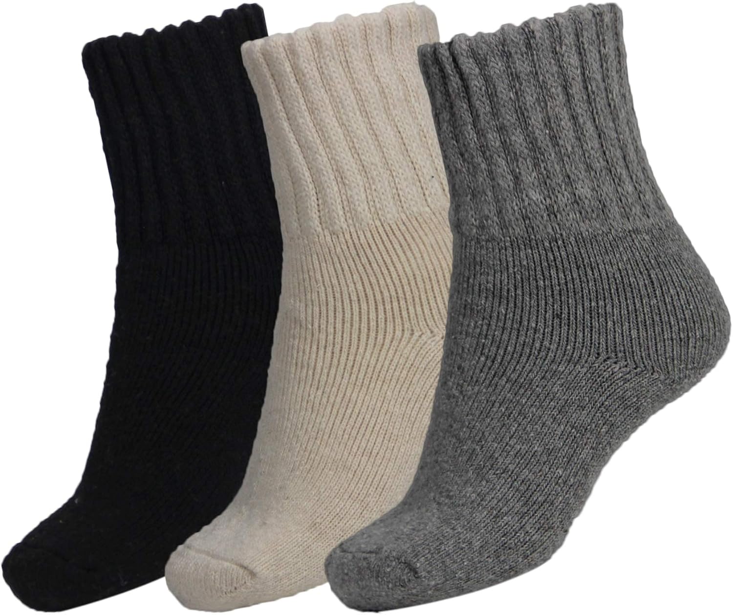 BomKinta Boot Socks for Women Winter Solid Thick Warm Socks Cozy Crew Socks Chri...