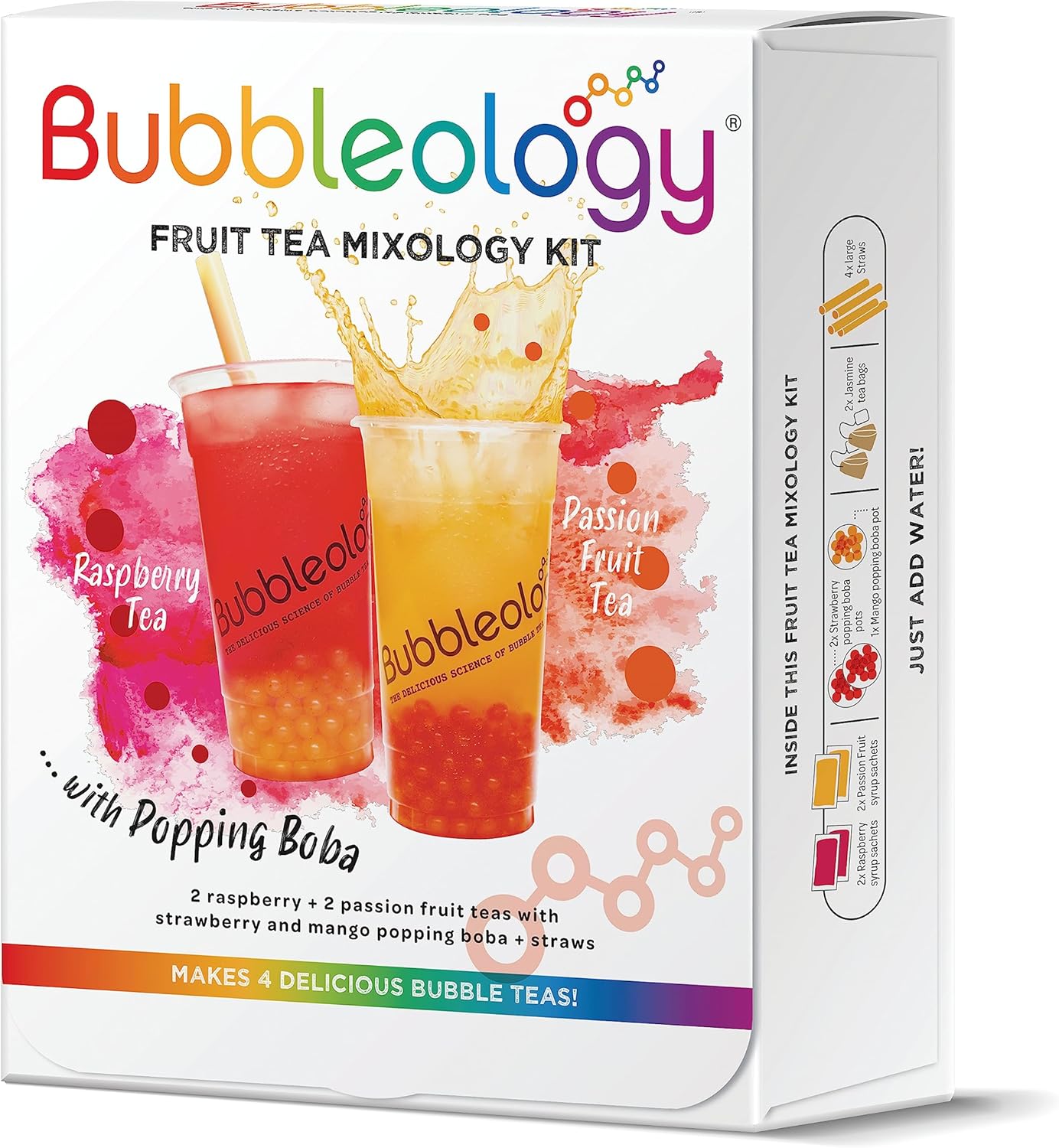 Bubbleology Fruit Bubble Tea Mixology Kit with Popping Boba (Pack of 1)