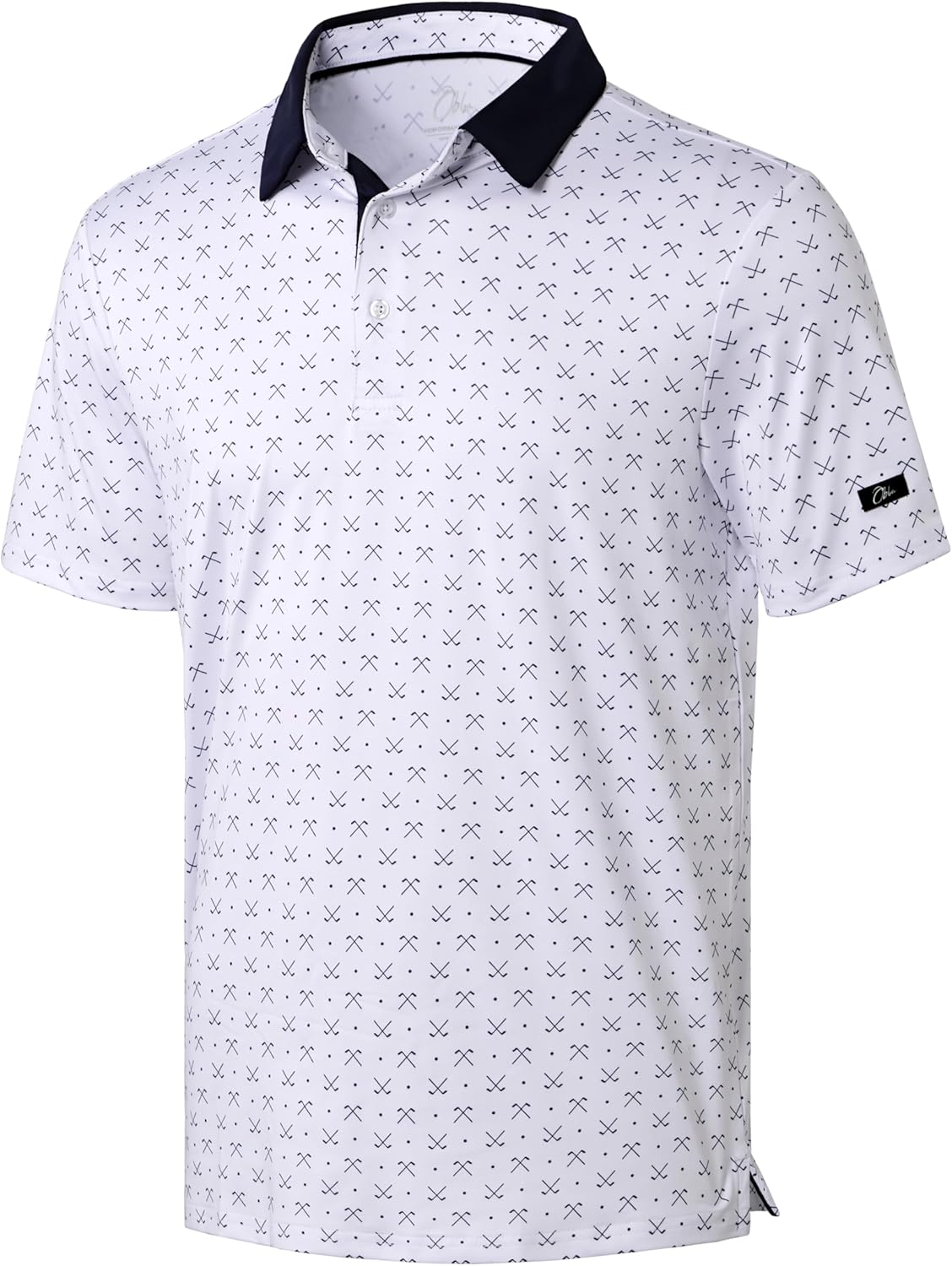 Obla Mens Golf Polo Shirts Short Sleeve Dry Fit Performance Moisture Wicking Cas...