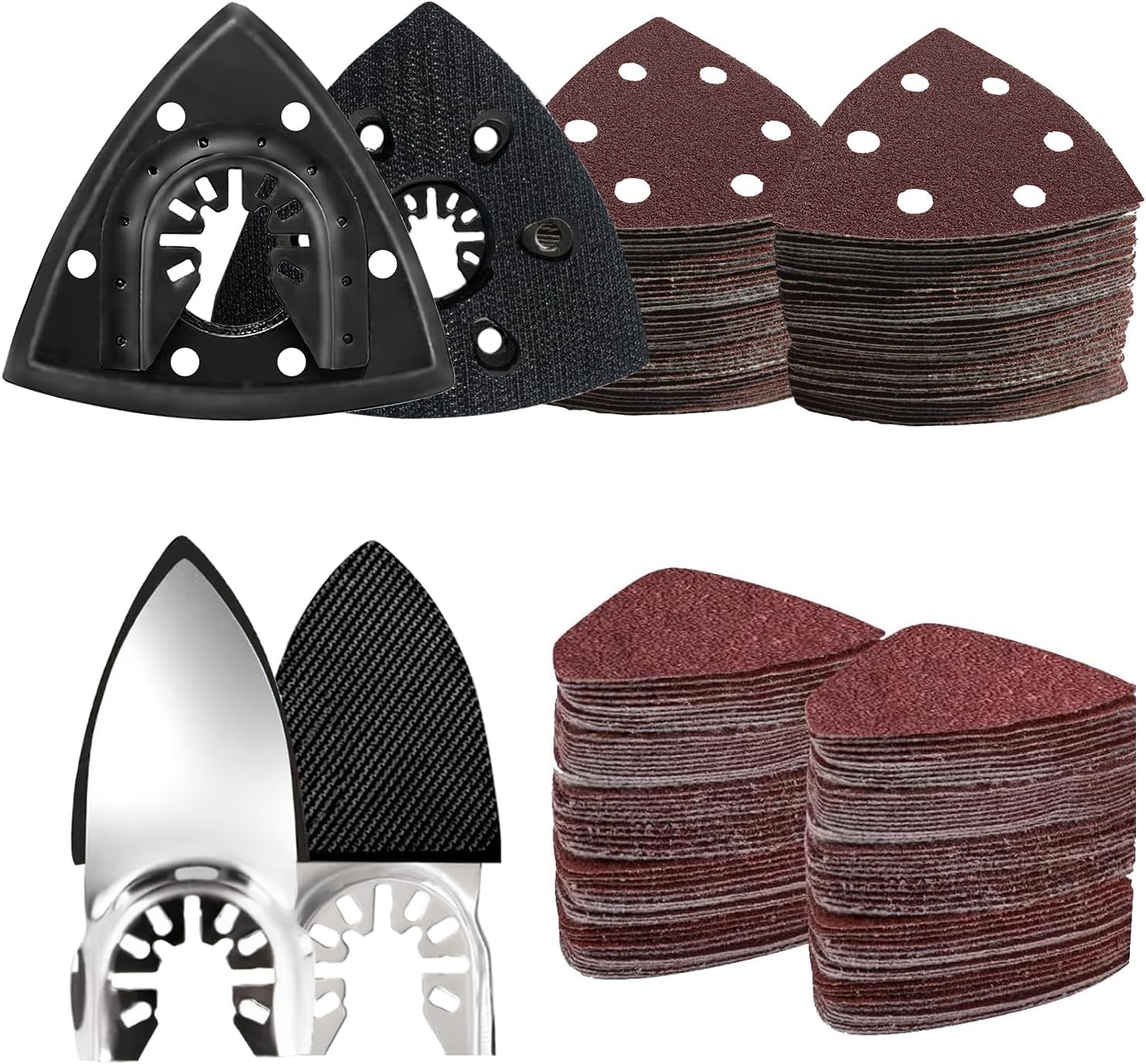 Premium LEILUO 127 Pcs Multi Tool Sanding Pad Kit, Special Sanding Pad Set with...