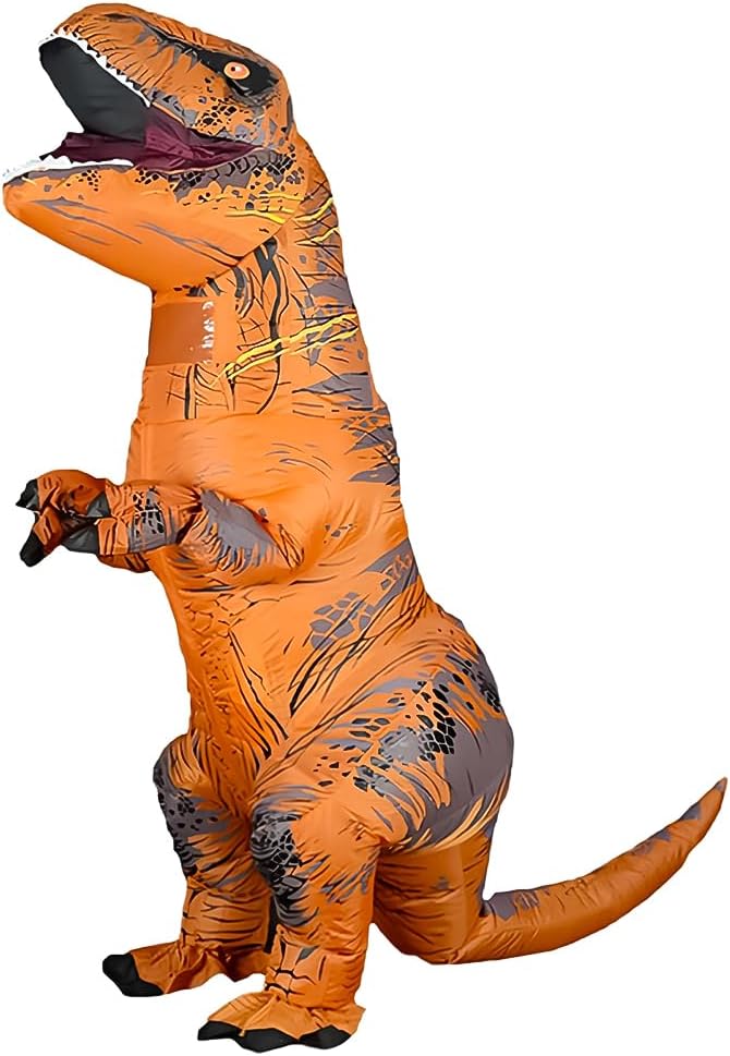 Rafalacy Inflatable Dinosaur Costume for Adult Blow up T-rex Costume Funny Dino...