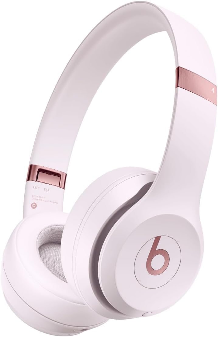 Beats Solo 4 - Wireless Bluetooth On-Ear Headphones, Cloud Pink (Renewed Premium...