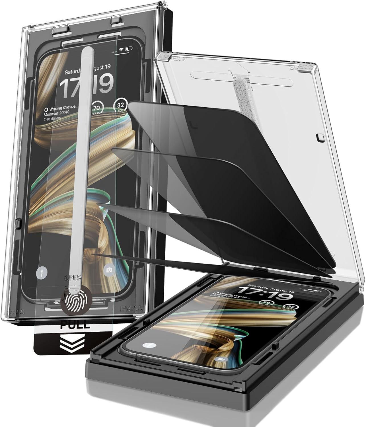 Top Quality EZ-GLAZ-4 Pack Screen Protector, Premium Privacy Screen Protector fo...