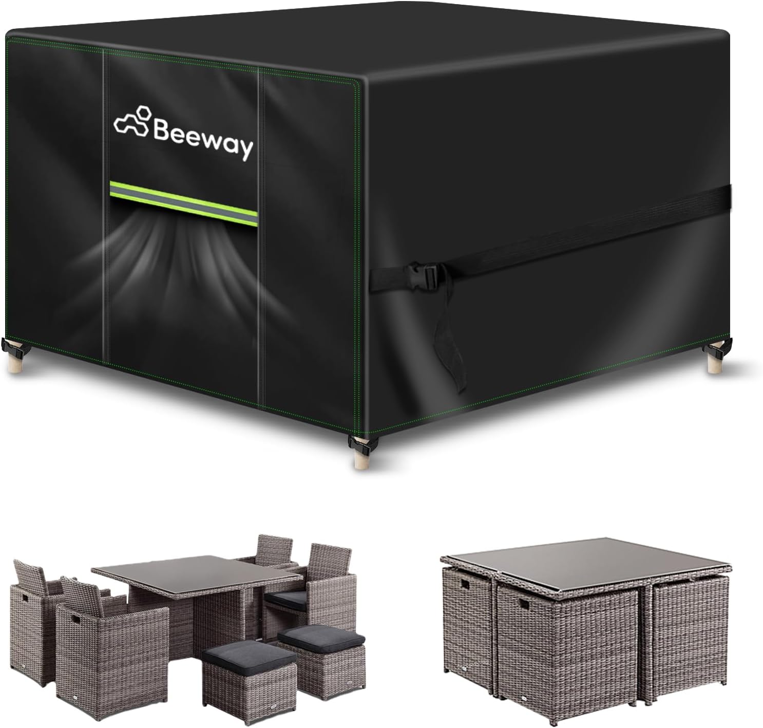 BEEWAY Garden Furniture Cover, Special Waterproof Patio Rattan Sofa Table Chair...