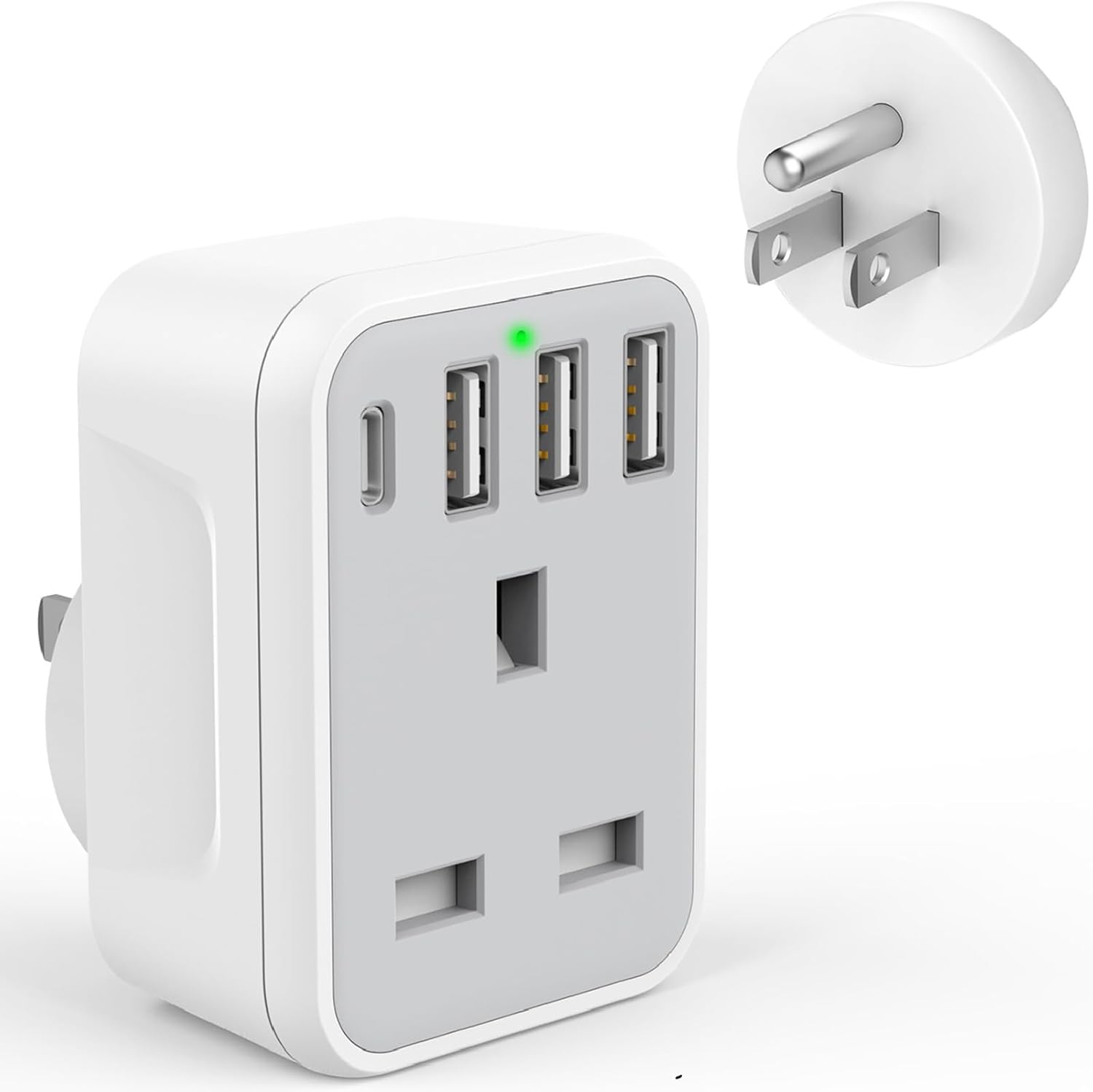 UK to US Plug Travel Adapter, USA Travel Adapter w...
