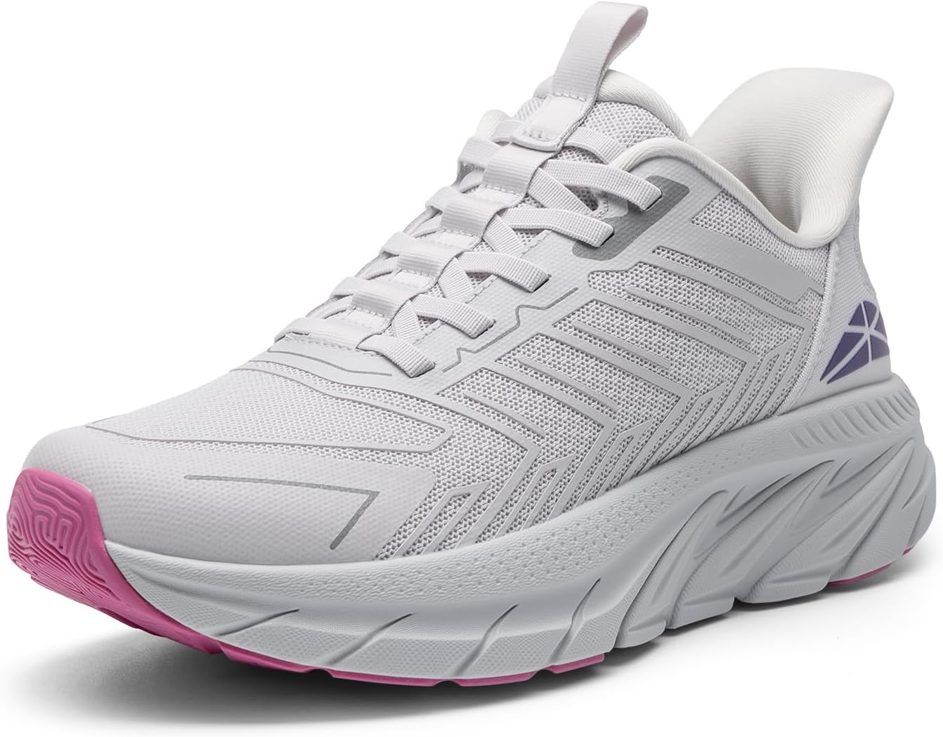 Women's Slip On Walking Shoes Running Comfortable Tennis Breathable Non Slip Ath...