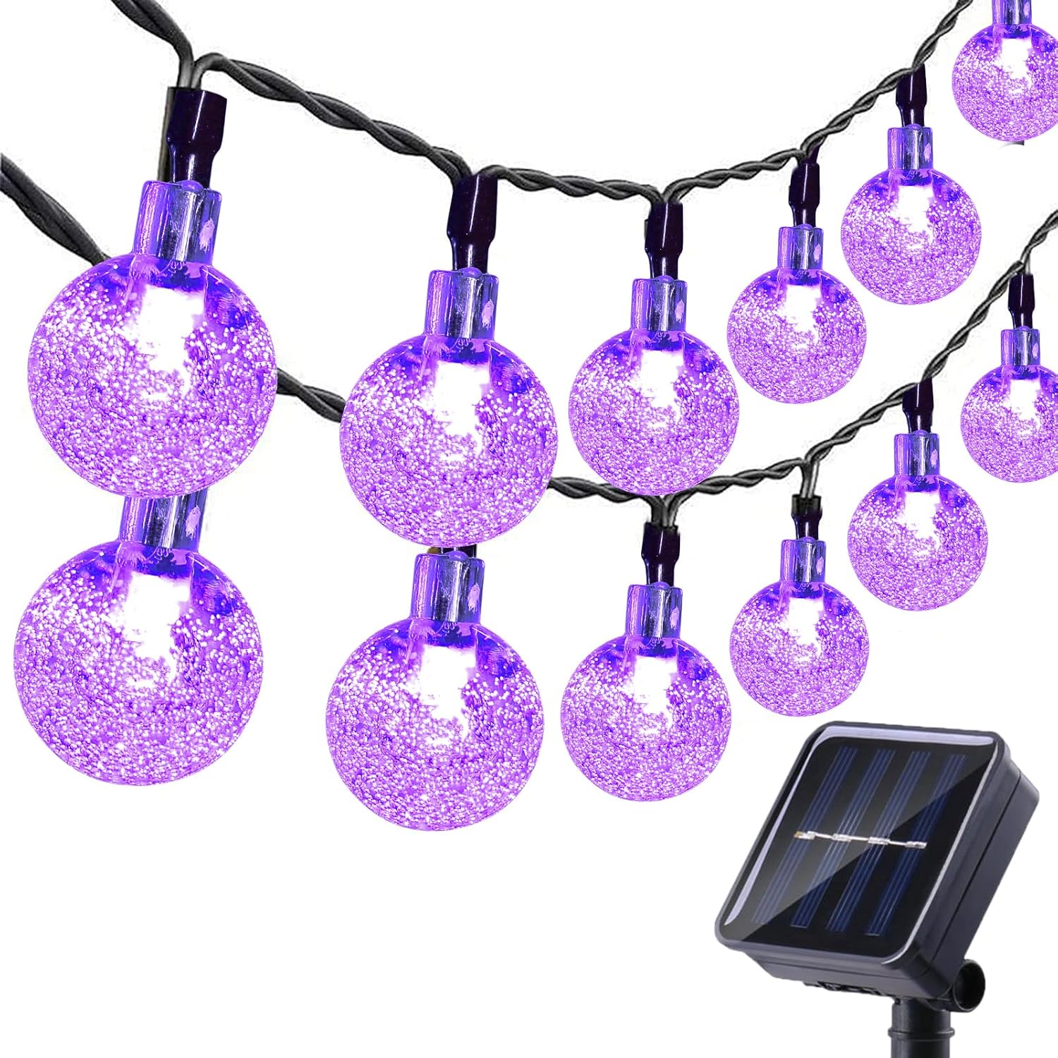 Solar Garden Lights, High-Quality 36ft 60 LED Solar String Lights, Innovative So...