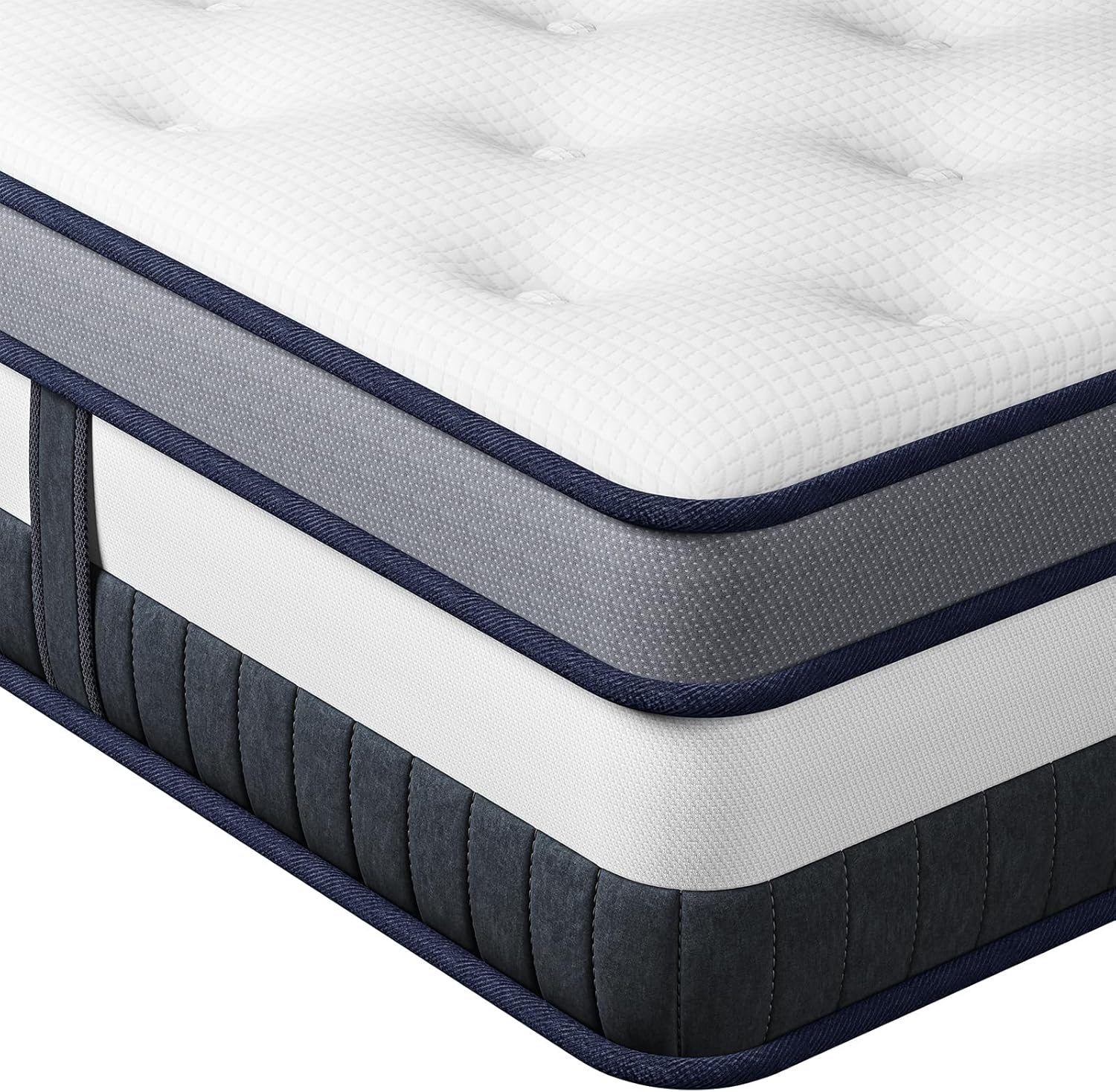 Vesgantti 3FT Single Mattress, 11 Inch Pocket Sprung Mattress Single with Breath...