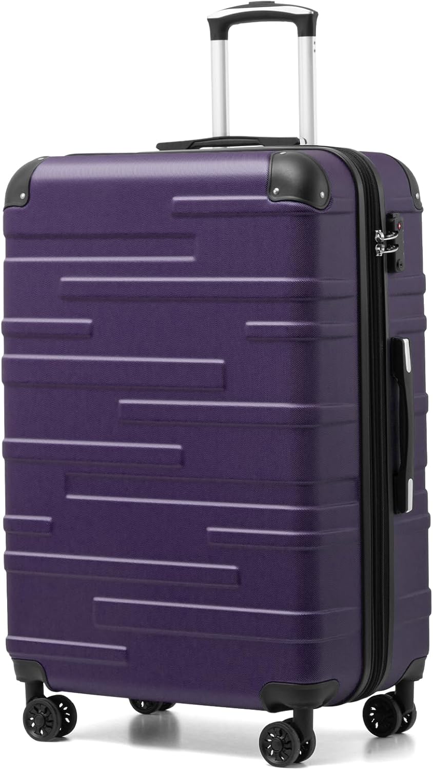 COOLIFE Hard Shell Suitcase, Special Lightweight Durable Suitcase with TSA Lock,...