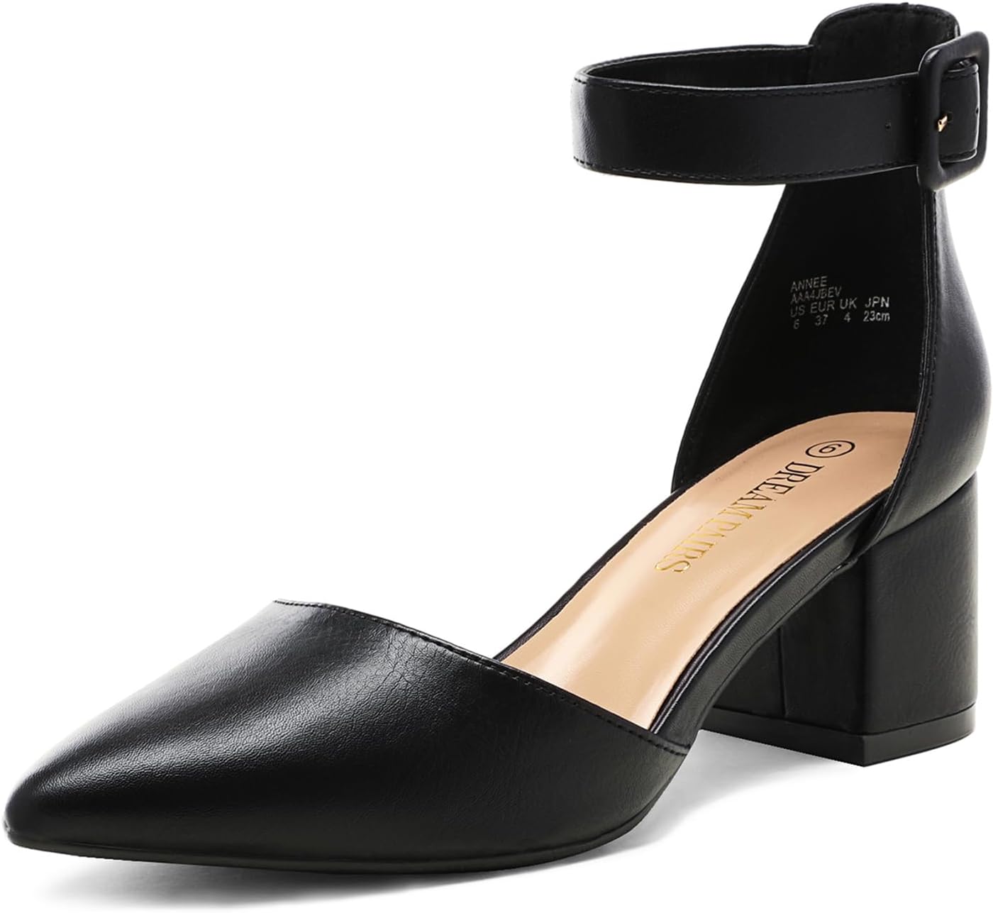 Innovative DREAM PAIRS ANNEE, Special Pump Shoes with Pointed Toe Design, Sustai...