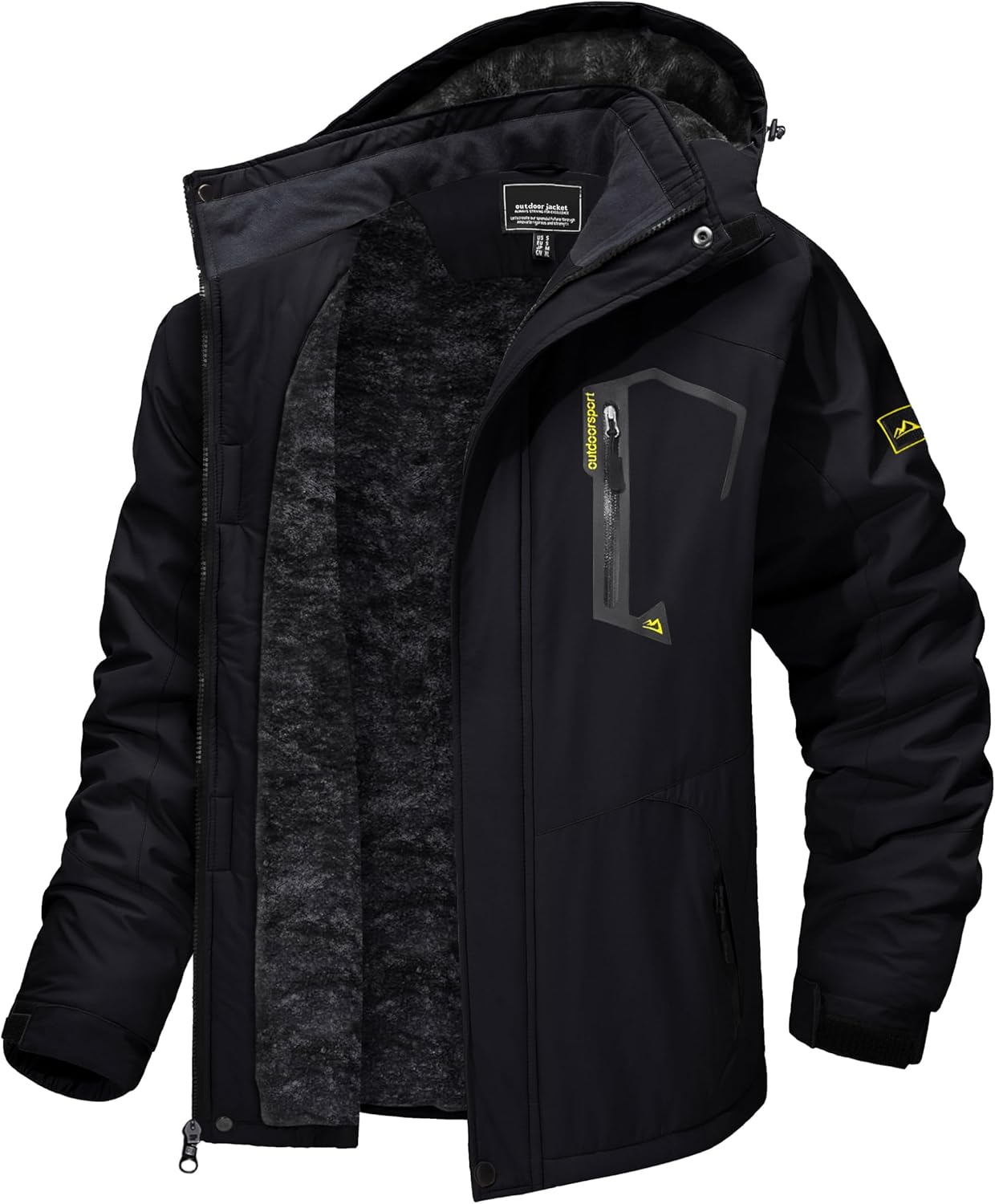 TACVASEN Men's Winter Skiing Jackets Water Resistant Fleece Coats Insulated Ther...