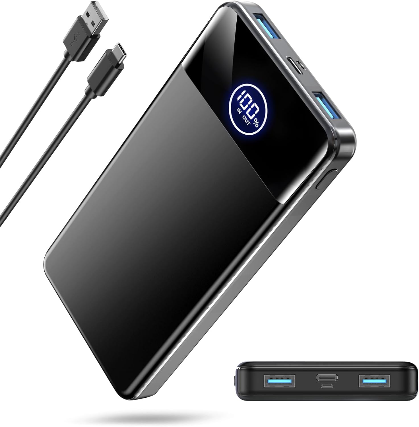 Power Bank Fast Charging 26800mAh, Portable Charger PD22.5W, PD3.0 QC4.0 USB-C/U...