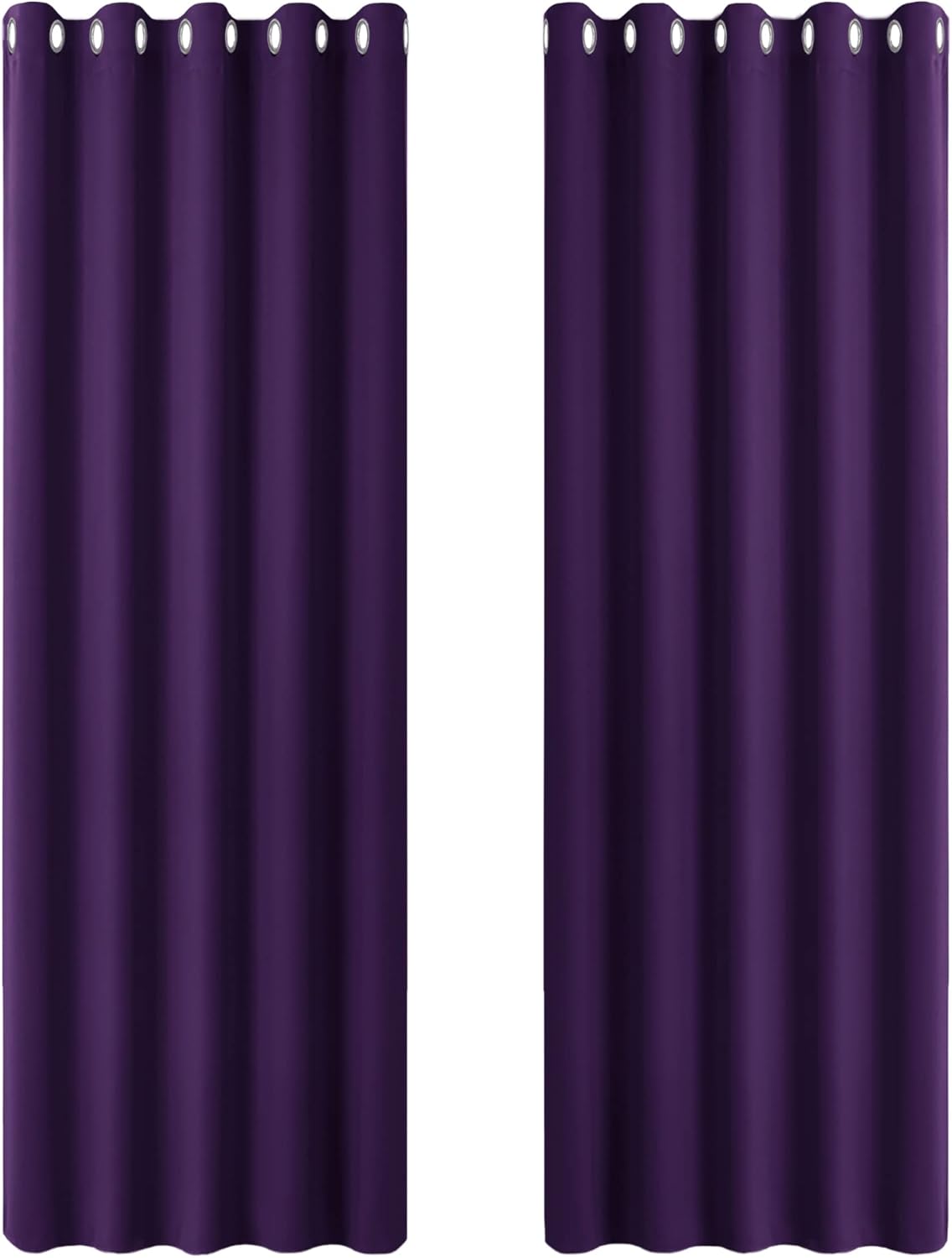 Premium PONY DANCE Blackout Curtains, Elegant Thermal Insulated Window Drapes fo...