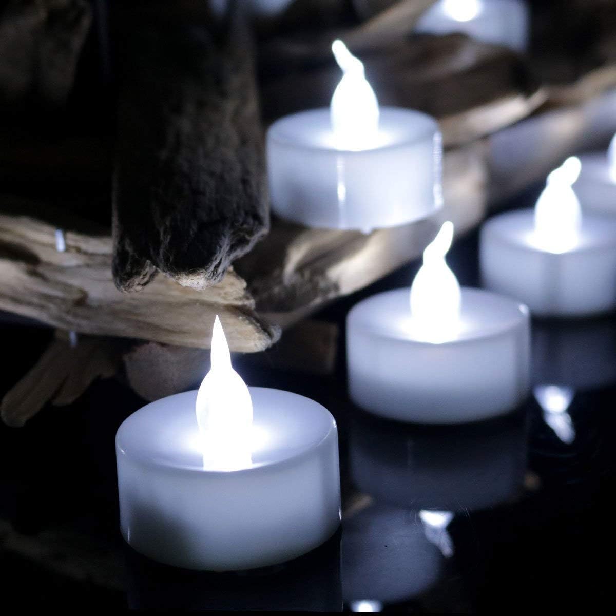 12 Pack Flameless Candle Lights Realistic Flickering Bulb Battery Operated Led T...