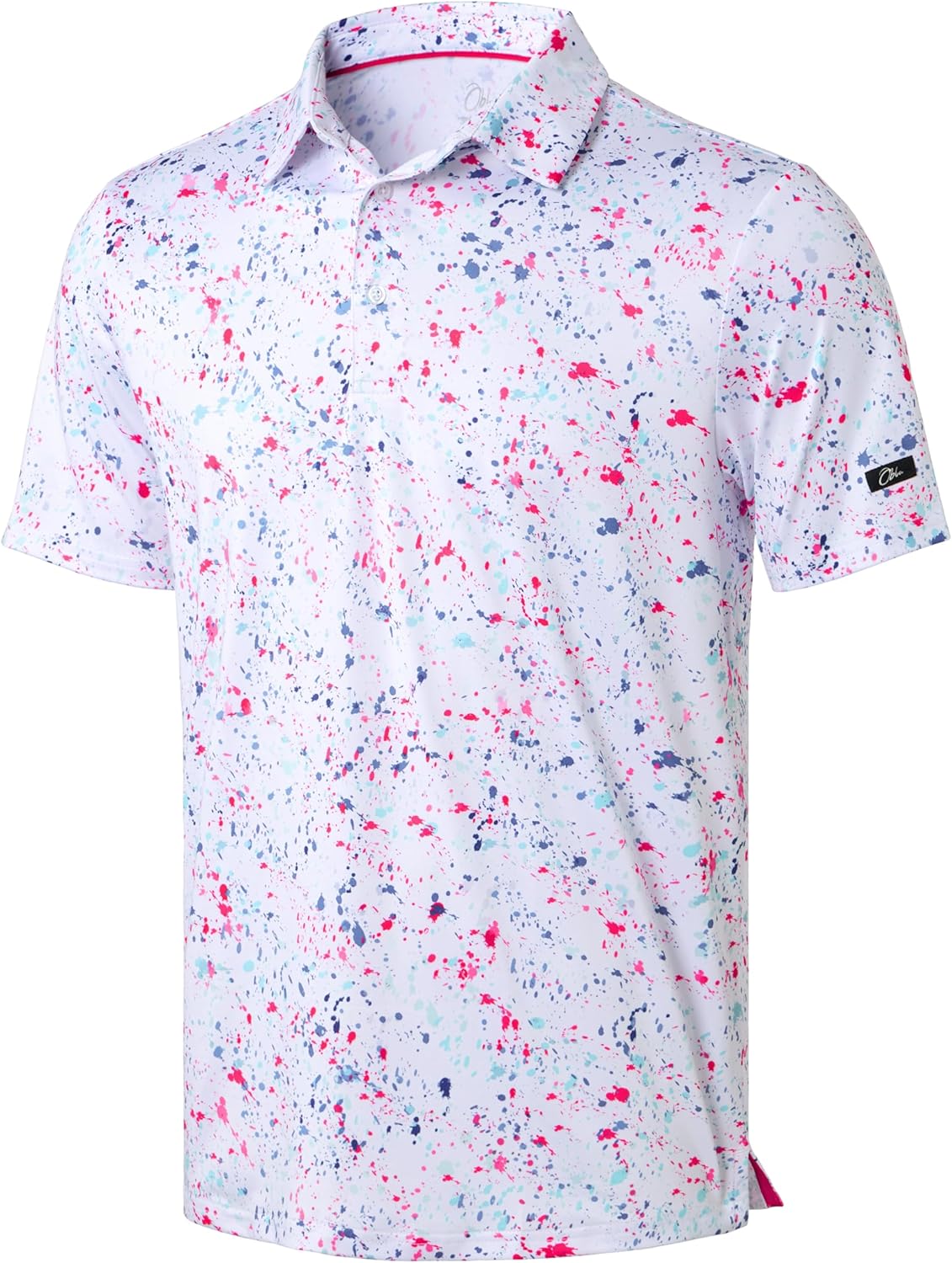 Obla Mens Golf Polo Shirts Short Sleeve Dry Fit Performance Moisture Wicking Cas...