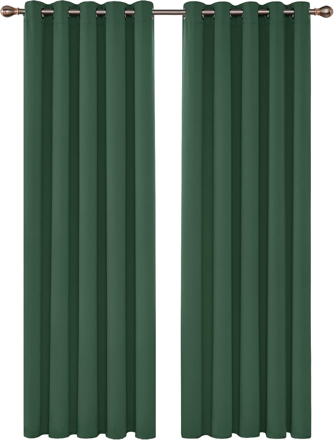 Deconovo Green Curtains, Special Thermal Insulated Curtains, Unique Blackout Cur...