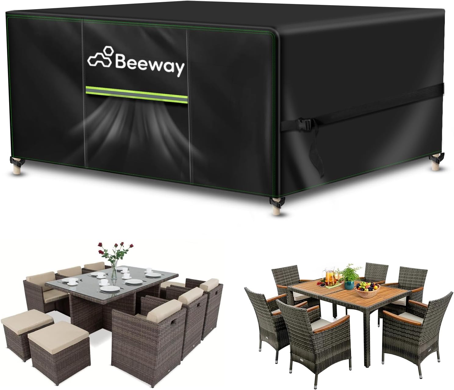 Premium BEEWAY Garden Furniture Cover, Exceptional Waterproof Patio Rattan Sofa...