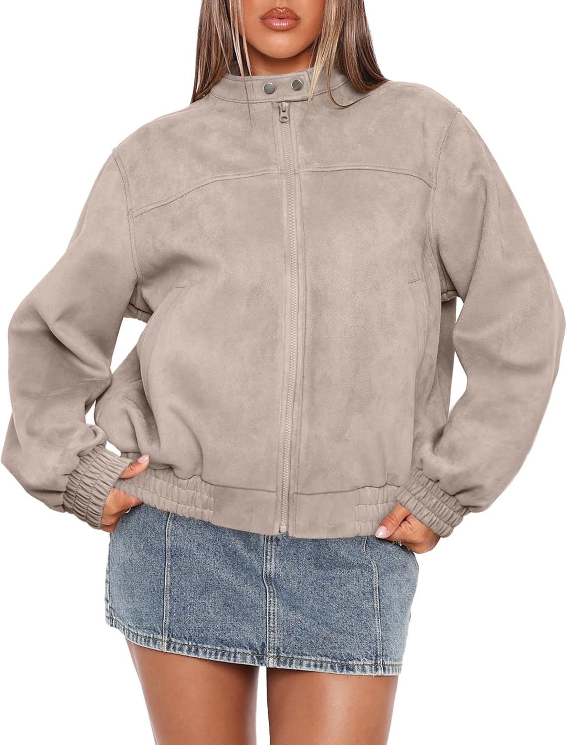 Chic Sampeel Leather Jacket, Special Faux Leather Jacket for Women, Sophisticate...
