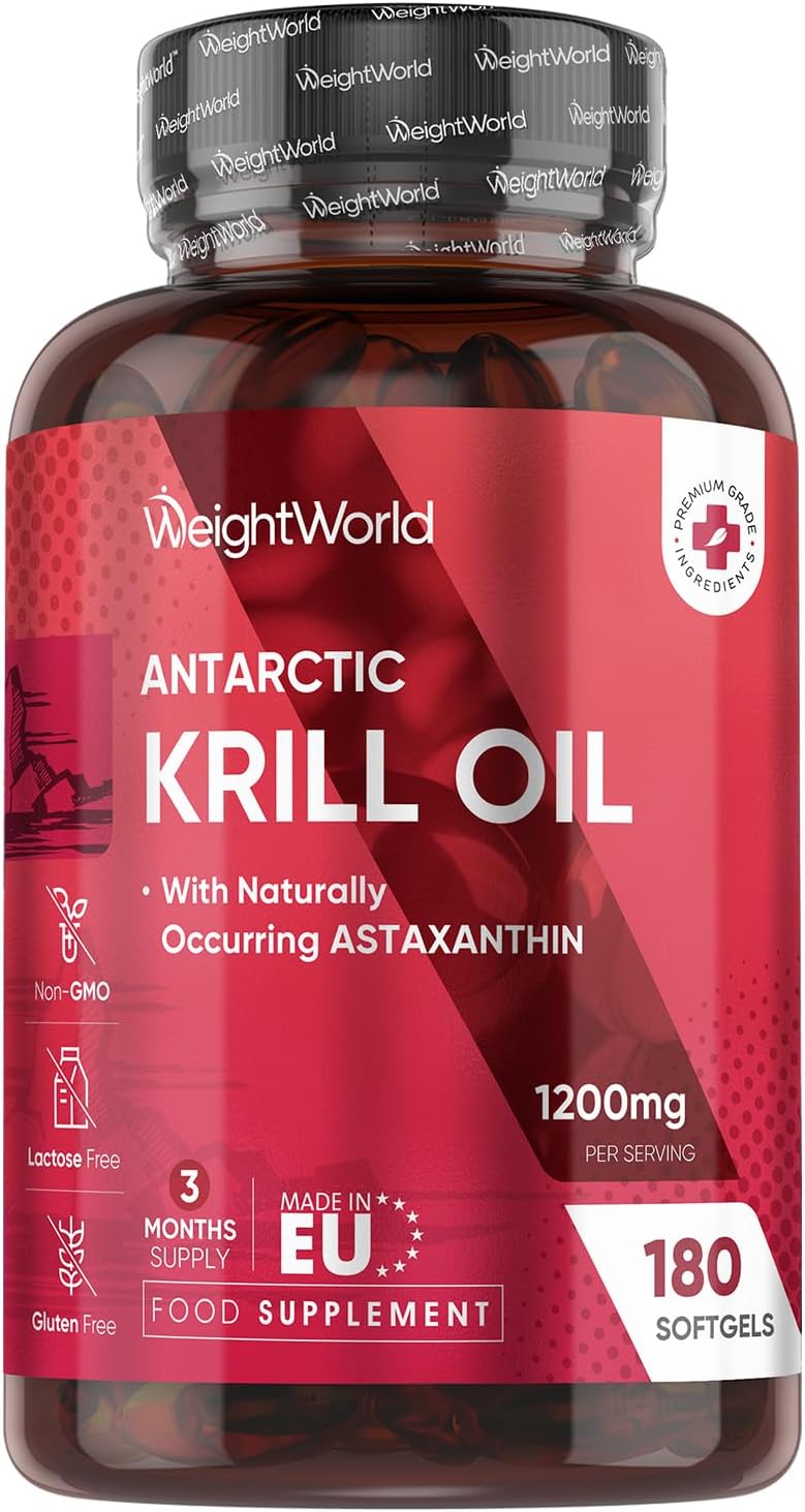 High-Quality Antarctic Krill Oil Capsules, Premium Omega 3 Supplements With Asta...