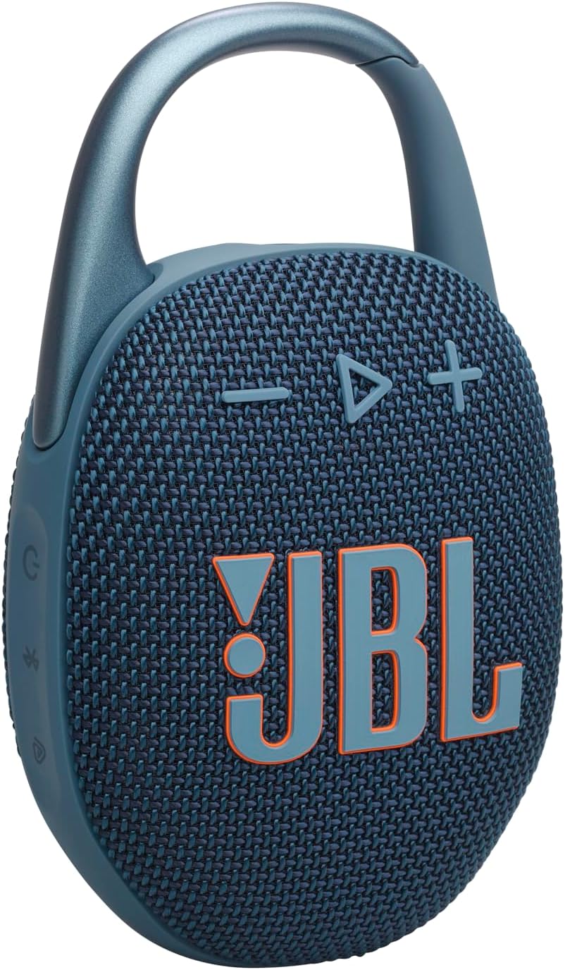 JBL Clip 5 Ultra-Portable Bluetooth Speaker with Integrated Carabiner, Big JBL P...