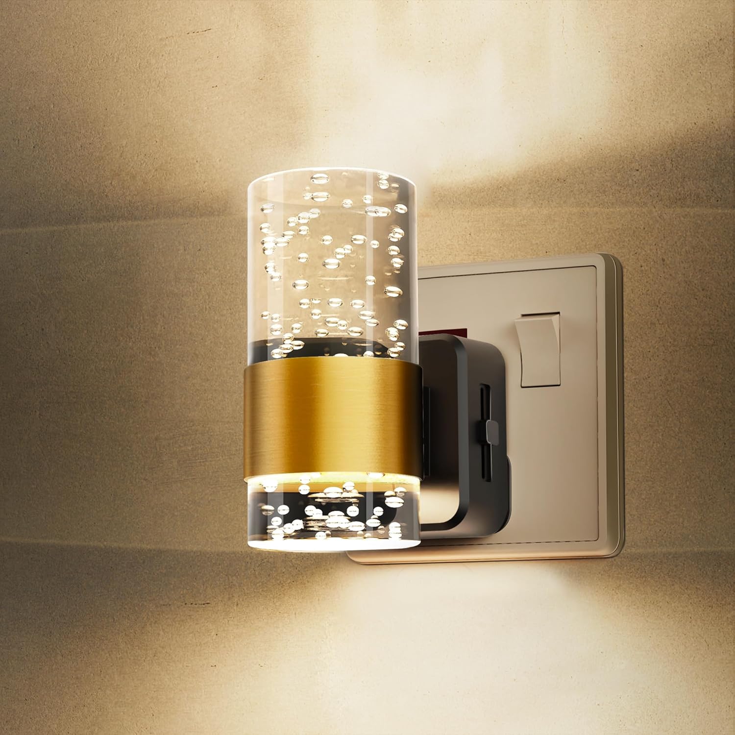LOHAS-LED Plug in Night Light, Acrylic Night Light with Dusk to Dawn Sensor, Adj...