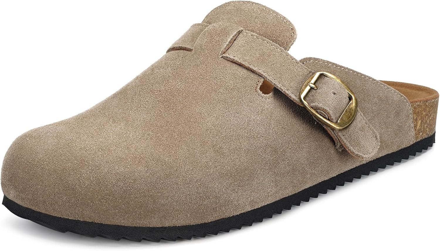 Affordable Womens Suede Clogs, Unique Genuine Leather Mules for Men, High-Qualit...