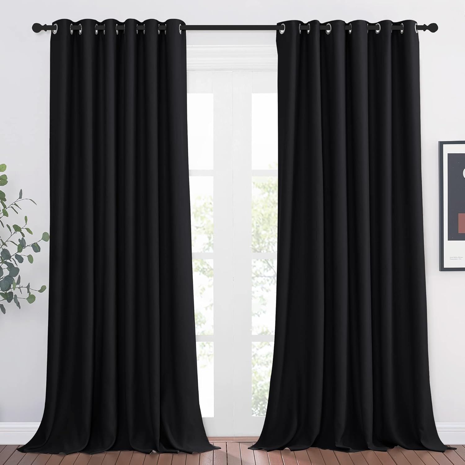 High-Quality PONY DANCE Blackout Curtains, Special Thermal Insulated Curtains Wi...