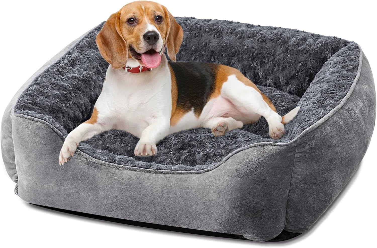 JOEJOY Dog Bed Medium - Washable Rectangle Dog Bed...