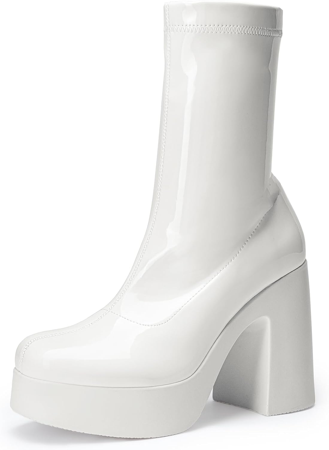 Stylish DREAM PAIRS Women's Platform Ankle Boots, Special High Chunky Block Heel...