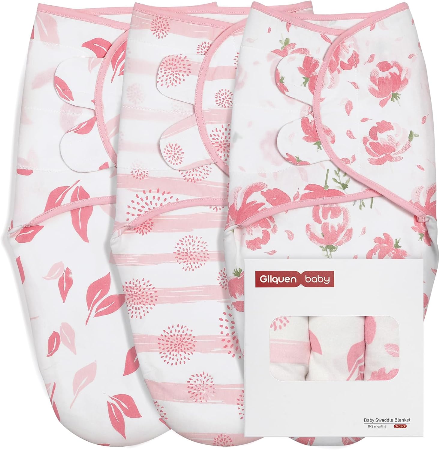 GLLQUEN BABY Swaddle Wraps, Special Swaddle Wraps for Newborn 0-3 Months, Sustai...