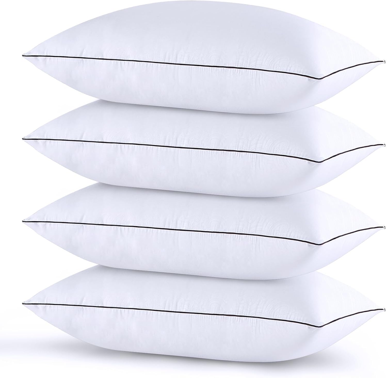 HUXMEYSON Pillows Standard Size Set of 4, Bed Pillows Set of 4, Down Alternative...