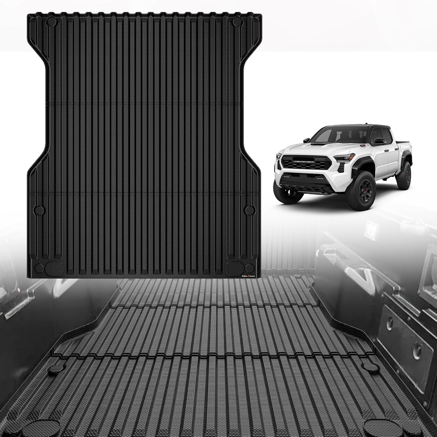 Premium TripleAliners Truck Bed Mat, Perfect Fit Accessories for 2024-2026 Toyot...